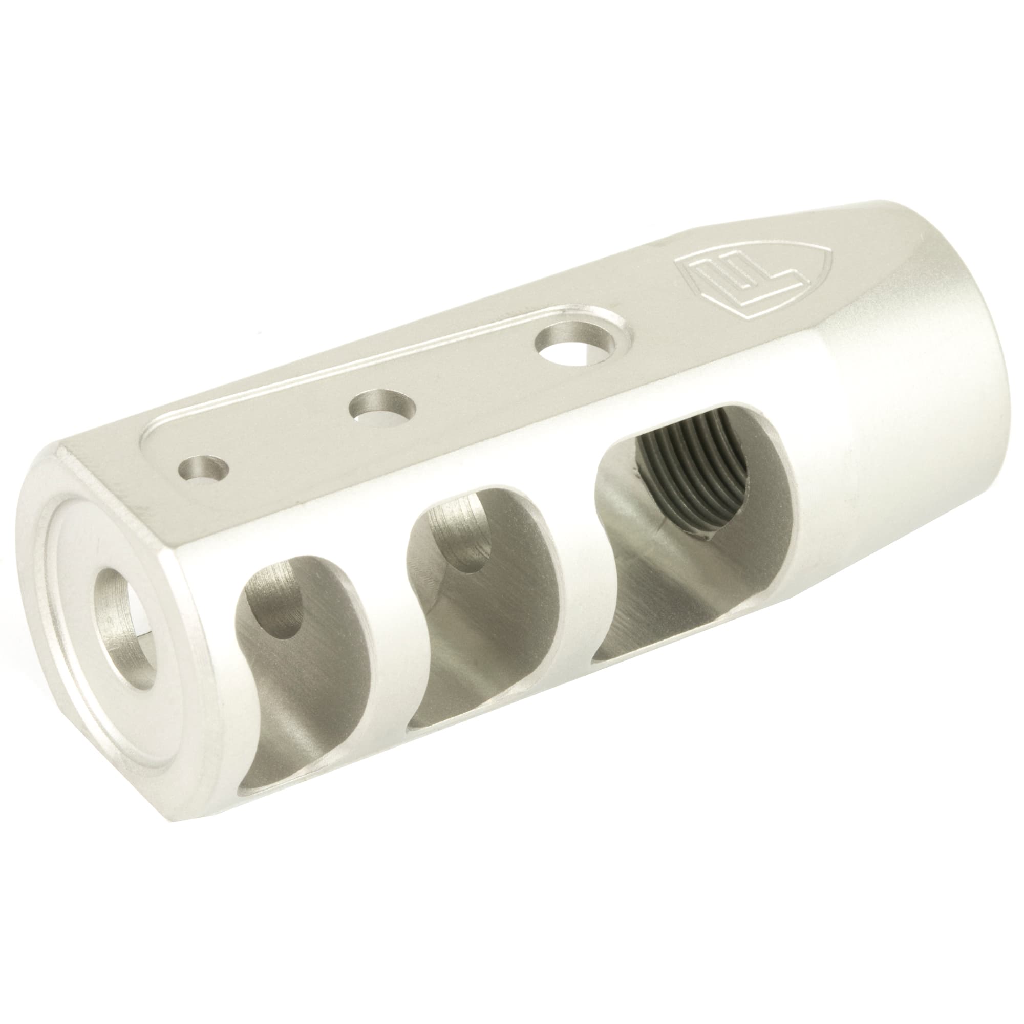 Fortis Manufacturing Red Sts Silver Muzzle Brake 556 Nato