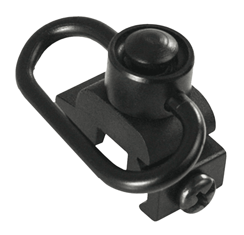 Aim Sports MT030 Sling Rail Mount  Black Anodized 1.41" Quick Detach w/Push Button Aluminum Picatinny/Weaver