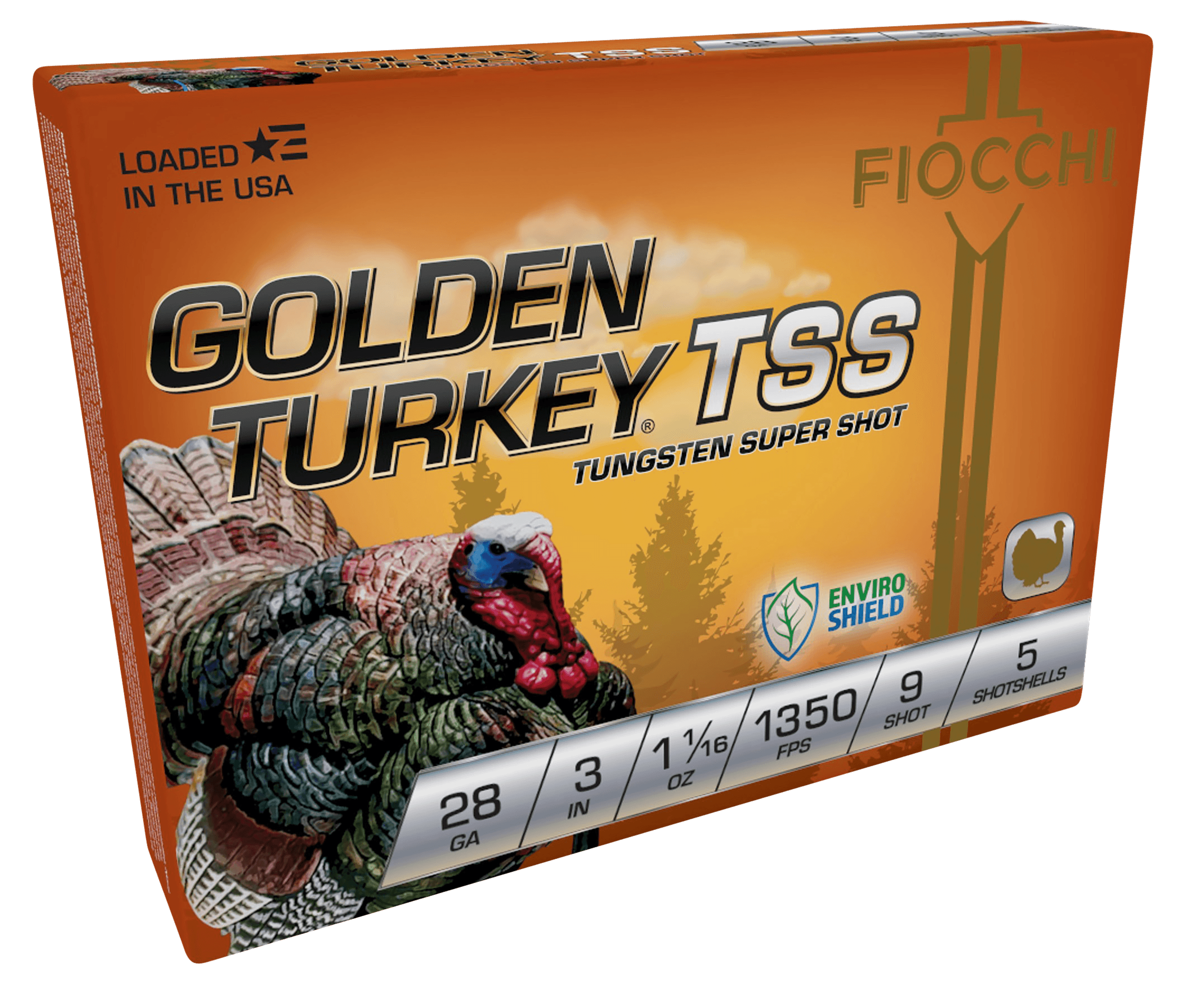 Fiocchi Golden Turkey Tss 28 Gauge Tungsten Super Shot 1-1/16 oz 5 rounds