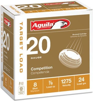 Aguila Shotshell 20 Gauge 7/8 Ounce #8 Lead Shot 250 Rounds