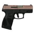Taurus G2C 9mm Luger 3.2 Inch Barrel 12 Rounds Rose Gold Glitter