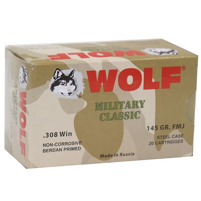 308 WINCHESTER 145GR FULL METAL JACKET 20/BOX