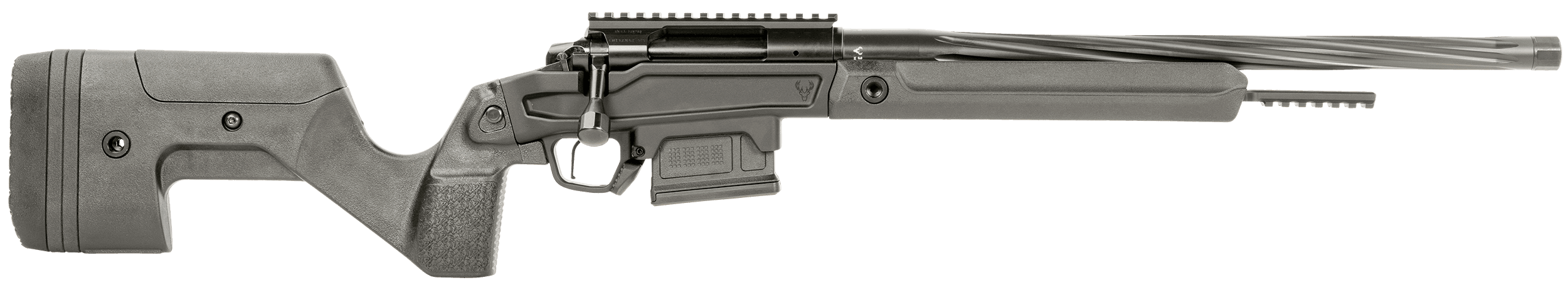 Stag Arms SABR02020001 Pursuit  6.5 PRC 3+1 22" Threaded/Fluted Sporter Barrel, Black Cerakote Finish, OEM Hybrid Hunter Stock, TriggerTech Trigger, 20 MOA Scope Mount