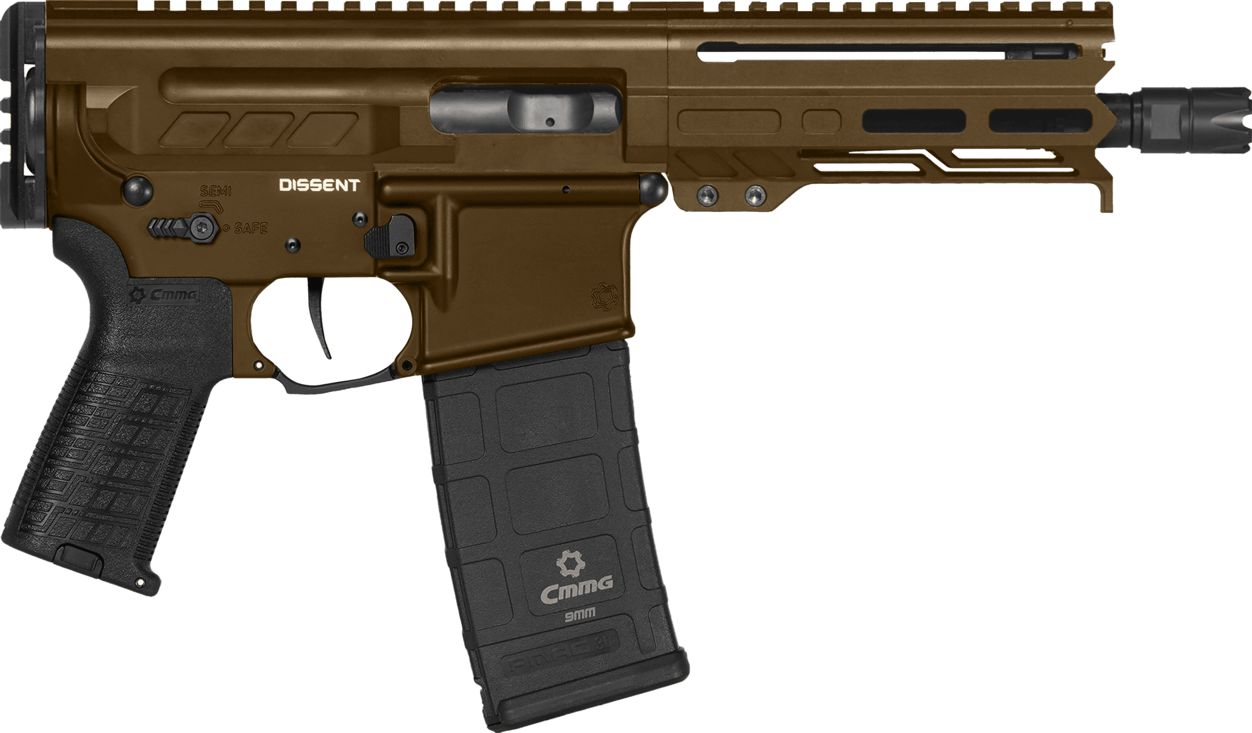 CMMG Dissent MK4 9mm Luger 6.50" 33+1 Midnight Bronze