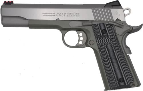Colt Government Competition 9mm Luger 5in 9rd Stainless Jungle Green