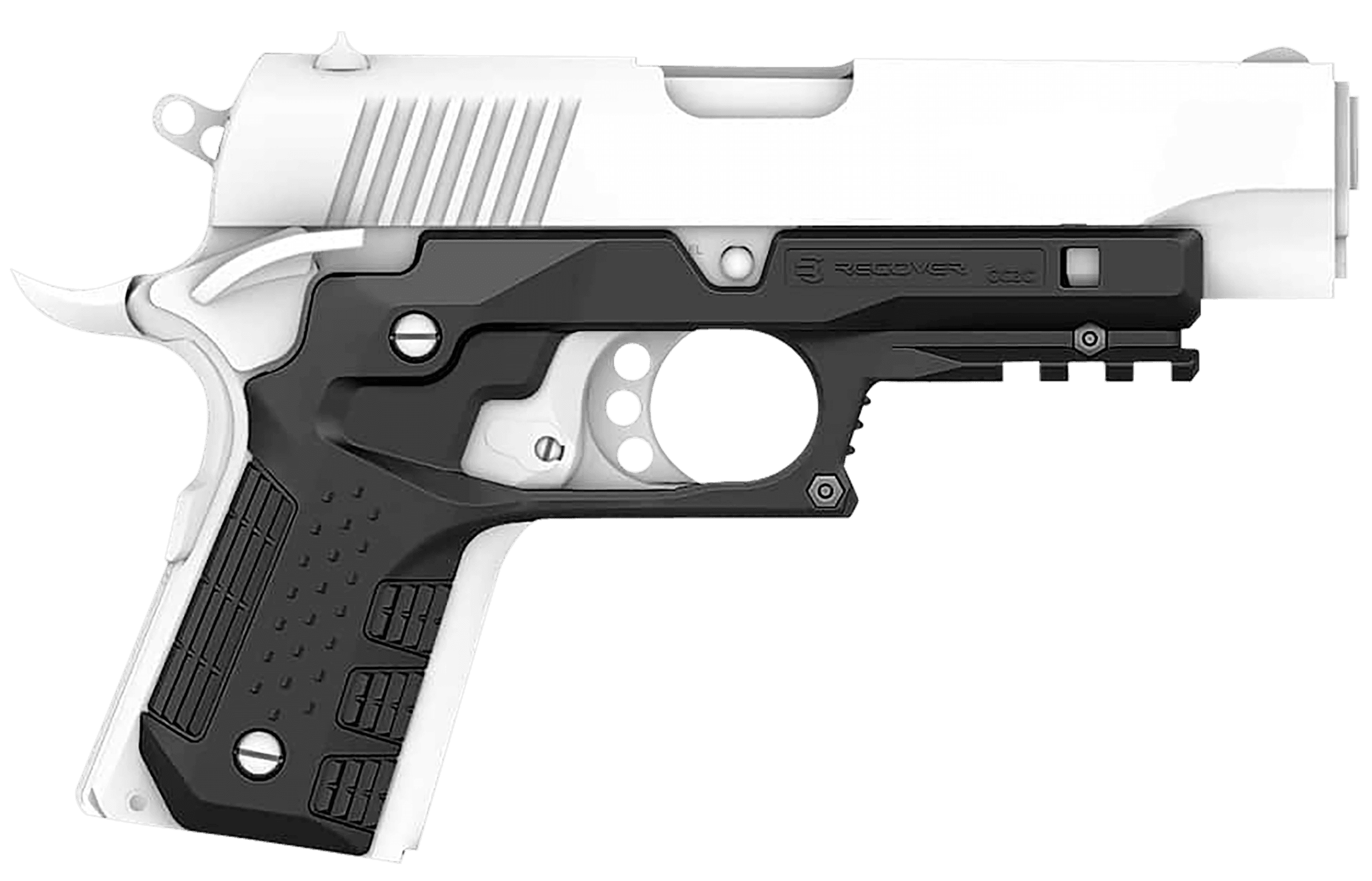 Recover Tactical Cc3c01 Grip Rail System for Compact 1911 Polymer Picatinny