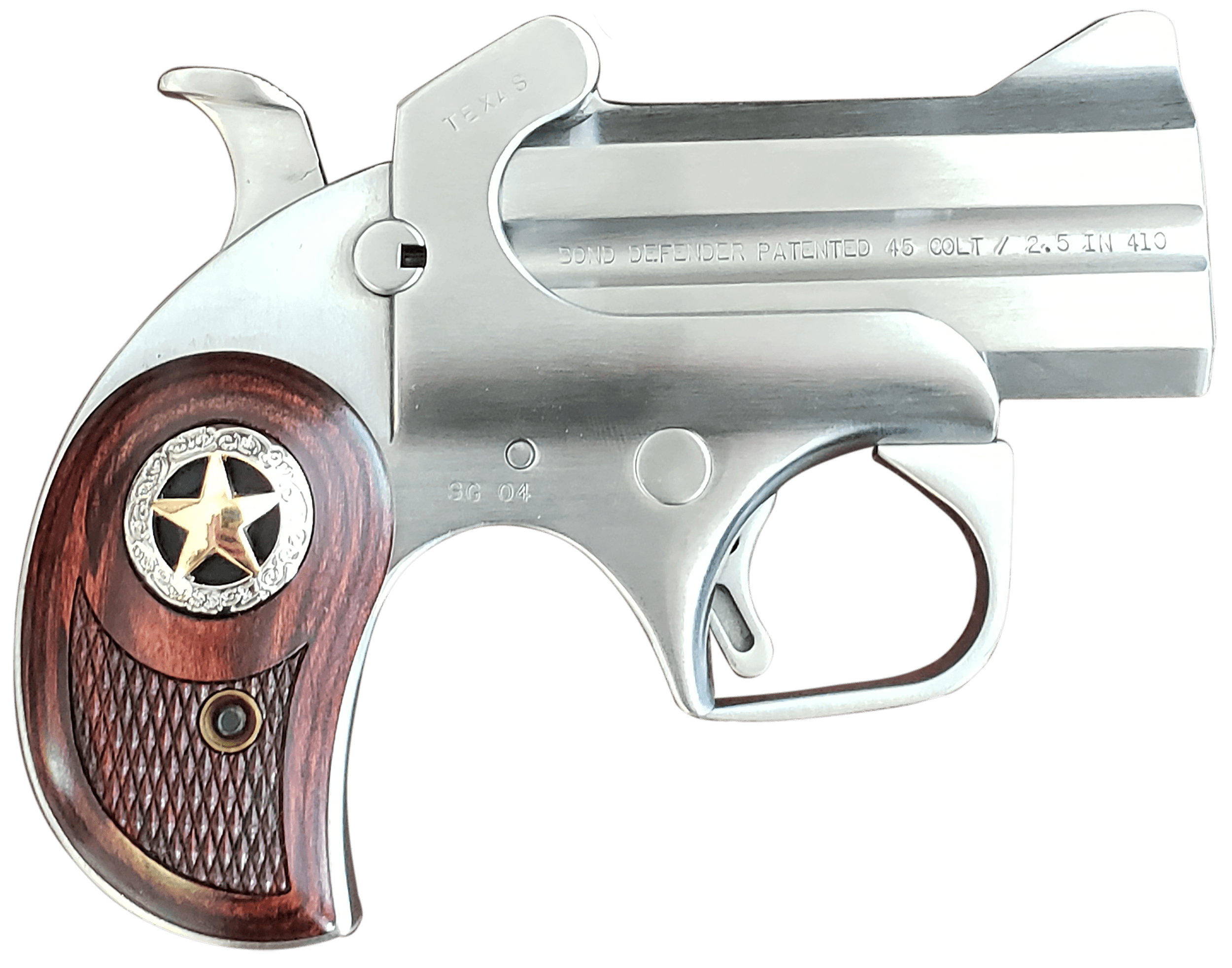 Bond Arms Rustic Defender 45 Colt, 3in. Barrel, 2rd - Stainless (BARD)