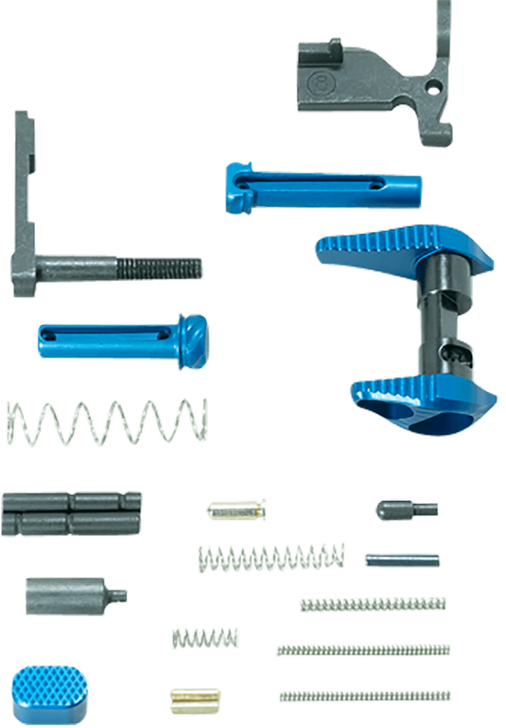 Timber Creek Outdoors Arlpkb Lower Parts Kit Blue Aluminum for AR-15