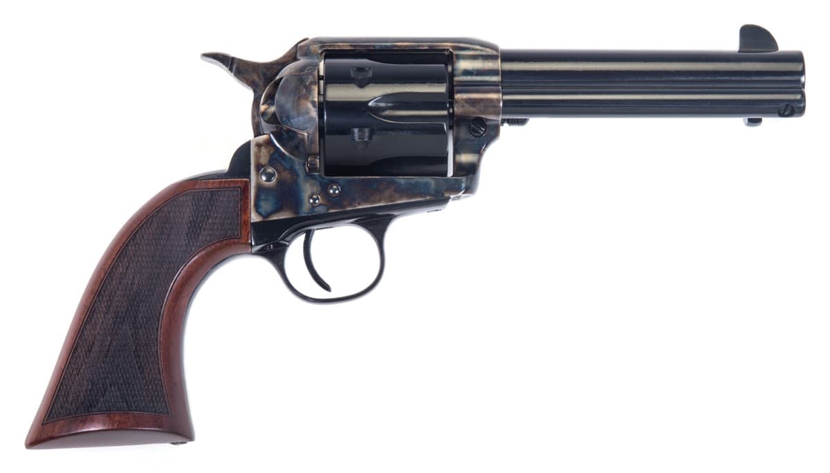 Taylors and Company Gunfighter Defender .357 Magnum 4.75 Inch 6 Rounds Blued Case Hardened
