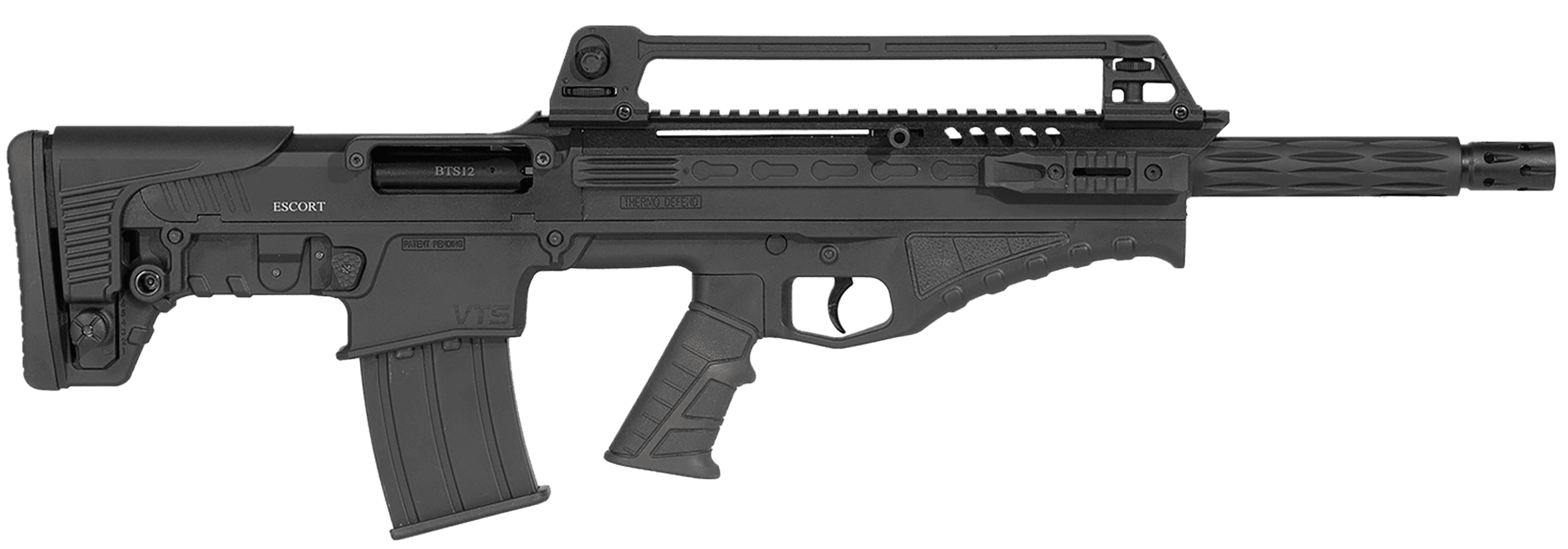 Escort BTS 12 Bullpup, 12GA, 18in. Barrel, 5rd, Adj. Synth. Stock - Black (HEBT12X180101)