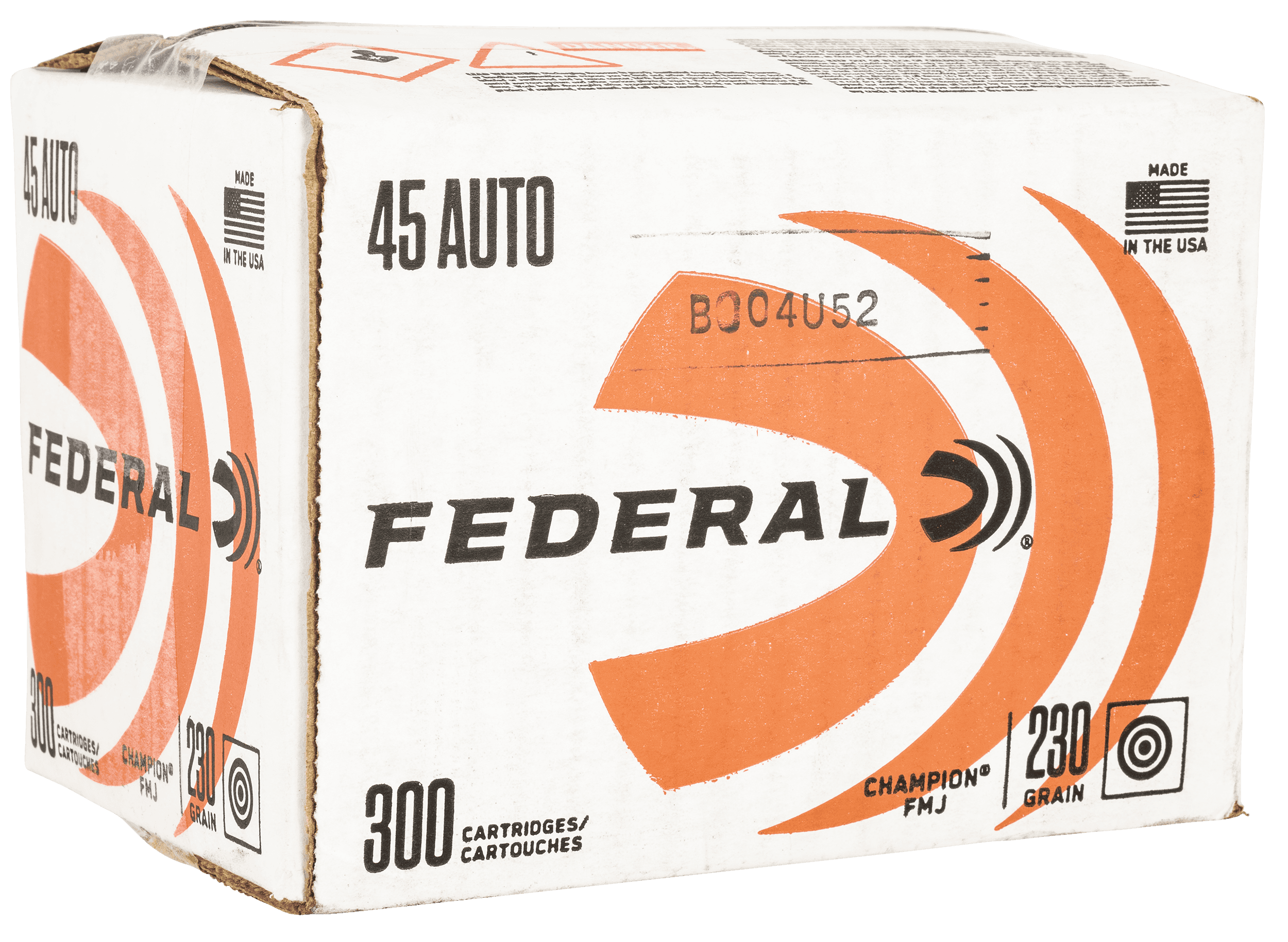 Federal Champion Training 45 ACP Full Metal Jacket 230 Grain 300 Rounds