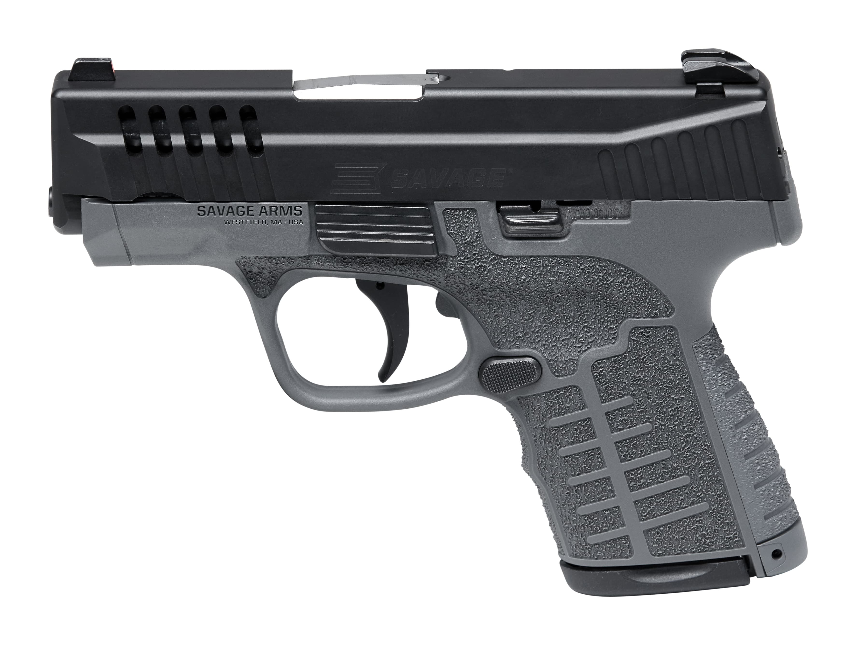 Savage Stance MC9 Pistol 9mm 3.2in 7rd/10rd Grey Polymer Ambidextrous Controls