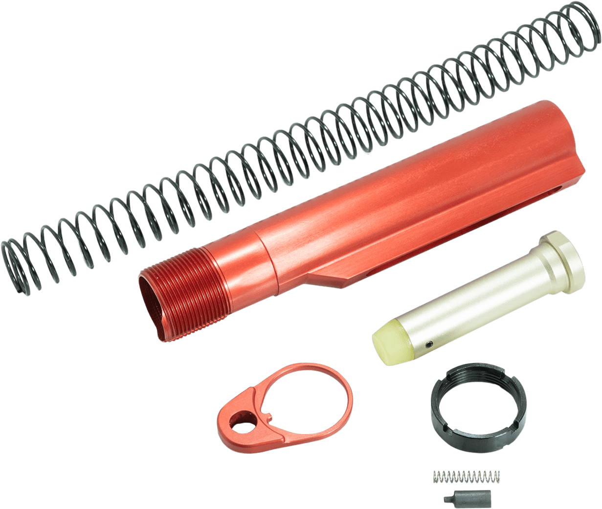 Timber Creek Outdoors Arbtkr Buffer Tube Kit Red Anodized for AR-15