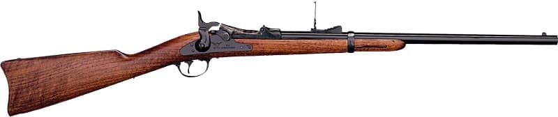 Cimarron, Trapdoor Carbine, 45-70 Government, 22 in, Single Shot, Blued Walnut