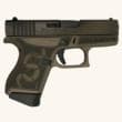 Glock G43 9mm 3.4in 6rd Revolution Engraved Colonial Brown