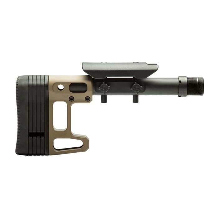 MDT Skeleton Carbine Buttstock SCS Lite FDE Aluminum Fixed Skeleton