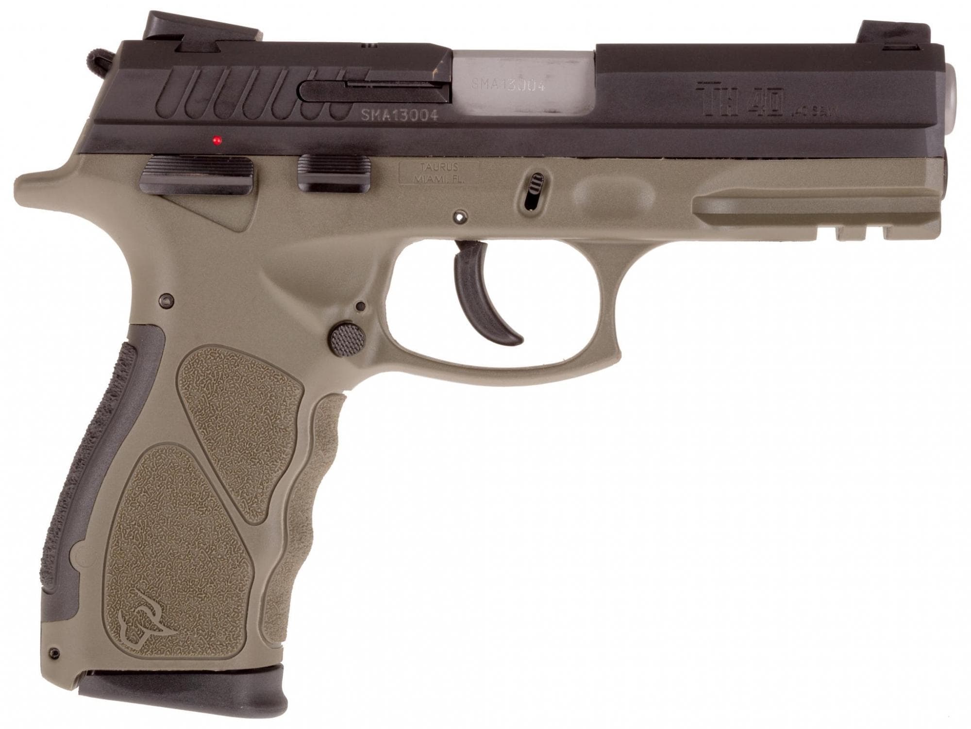 Taurus TH40 40 S&W 4.3 Inch 15 Rounds Matte Black OD Green