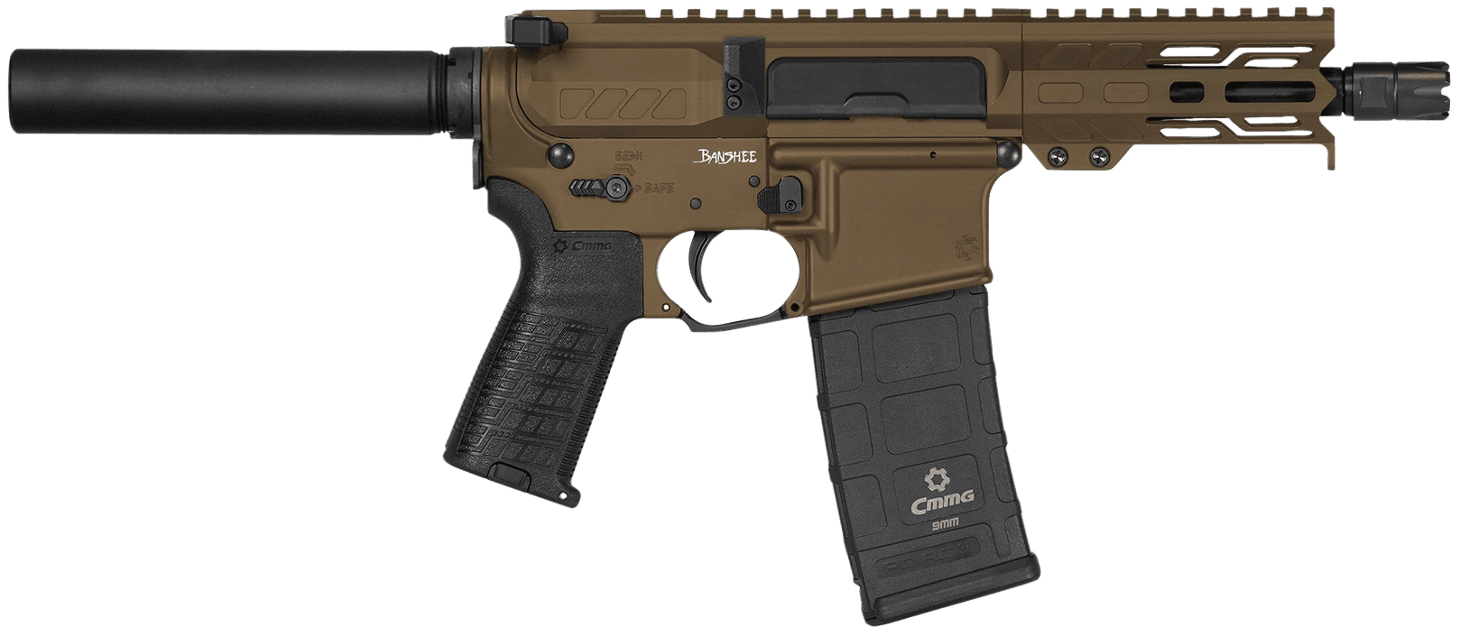 CMMG Banshee MK4 9mm Luger 5" 30+1 Midnight Bronze