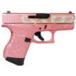 Glock G43X 9mm Luger 3.4in Barrel 6rd Medusa Pink Cerakote Glock N Roses Grips