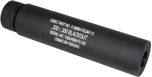 Guntec Usa Ar10 Slip Over Fake Suppressor Aluminum Matte Ar Compatible