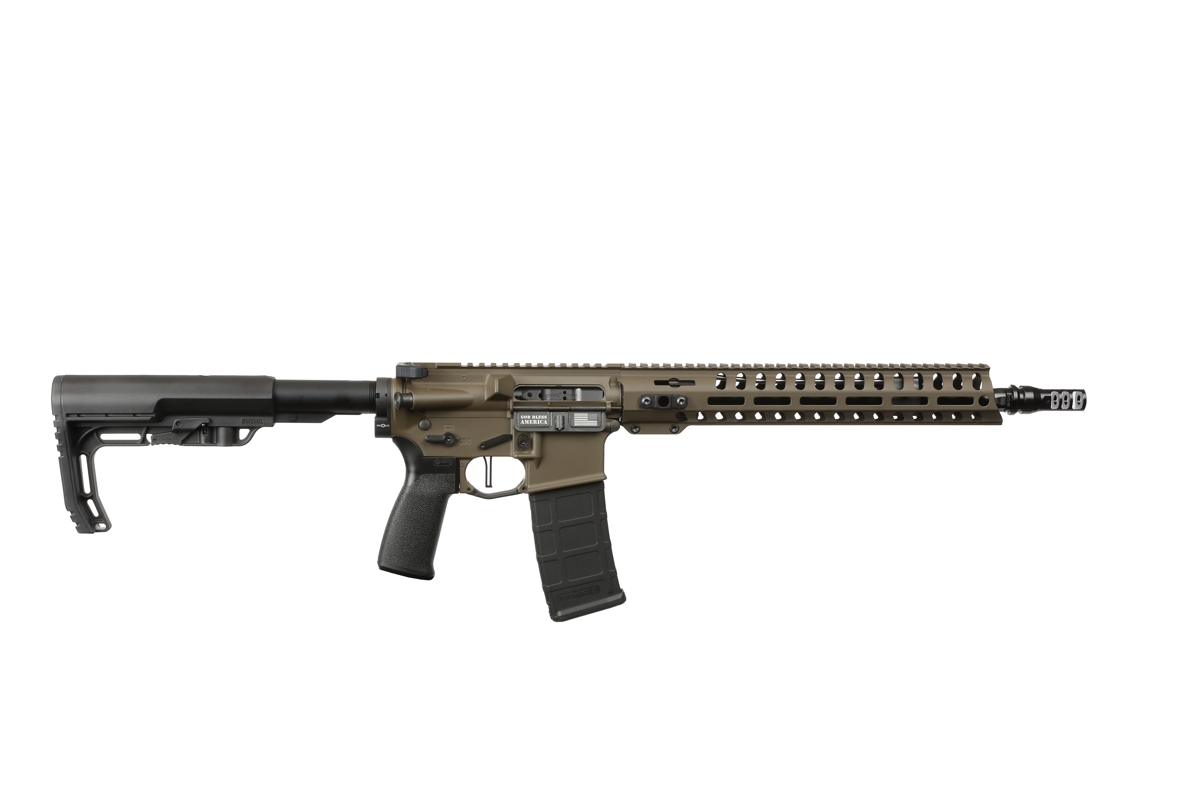 Patriot Ordnance Factory Minuteman 5.56 NATO 13.75 in 30 Round Patriot Brown