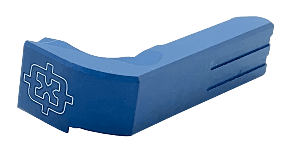 Cross Armory Crgmcbl Mag Catch Extended for Glock Gen1-3 P80 Blue Anodized