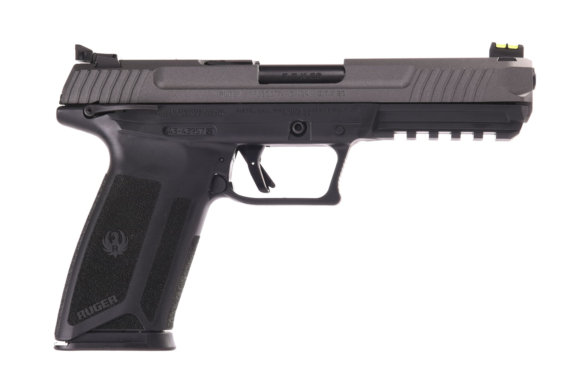 Ruger Ruger-57 5.7x28mm 4.94in 20rd Pistol Tungsten Accents