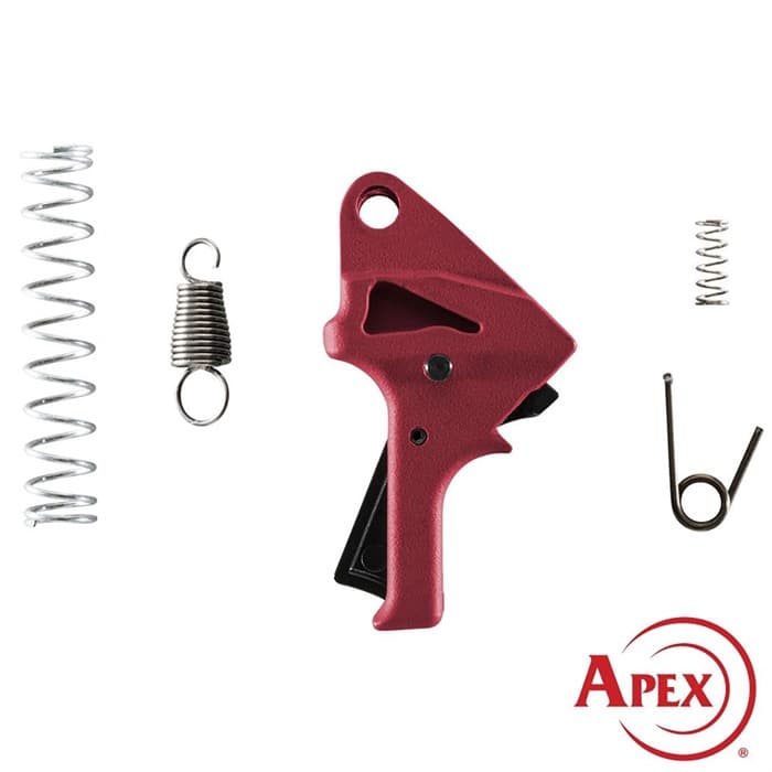 Apex Tactical S&W SDVE Flat Faced Action Enhancement Kit Red