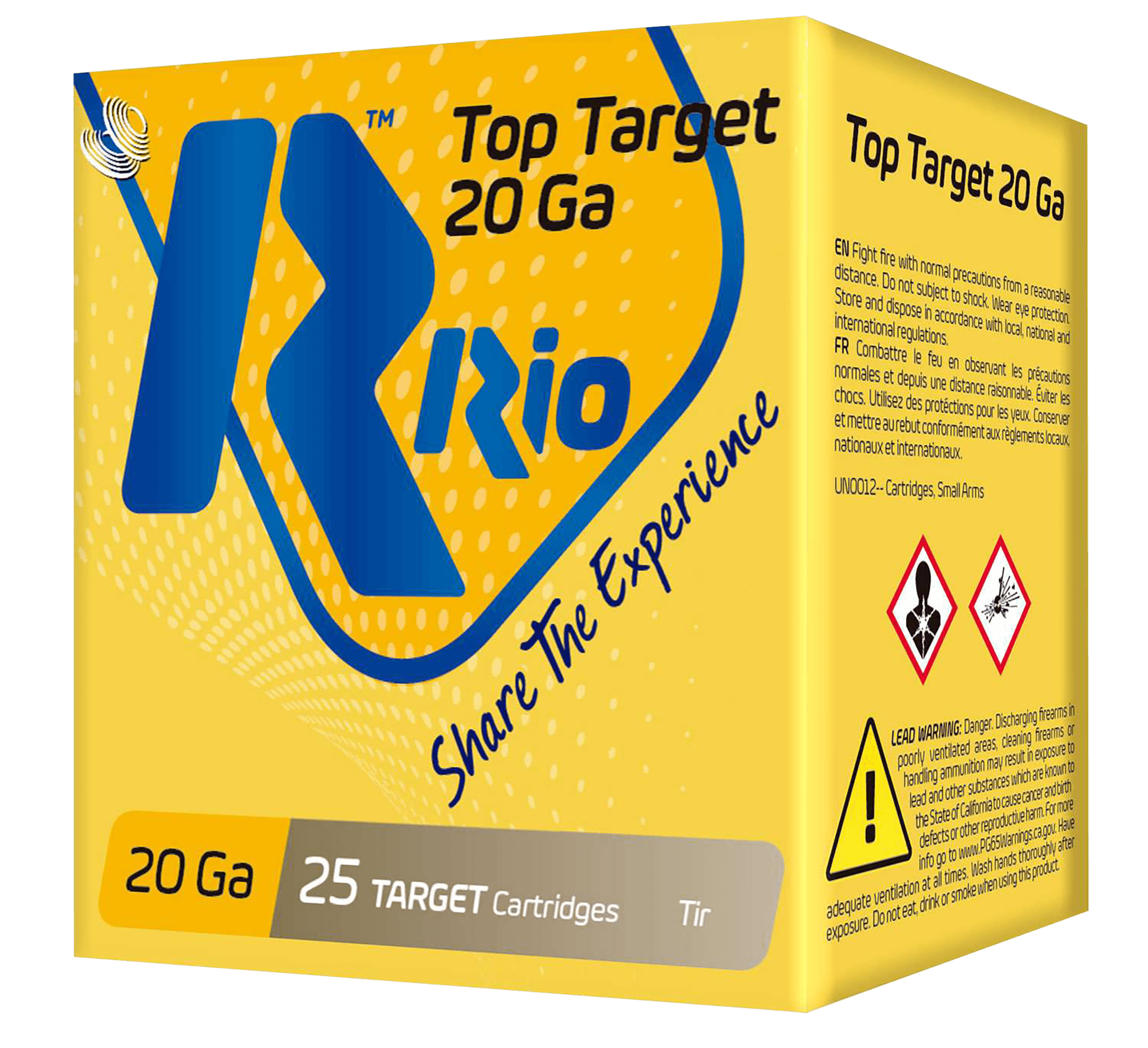 Rio Ammunition TT209 Top Target  20 Gauge 2.75" 7/8 oz 9 Shot 25 Rounds