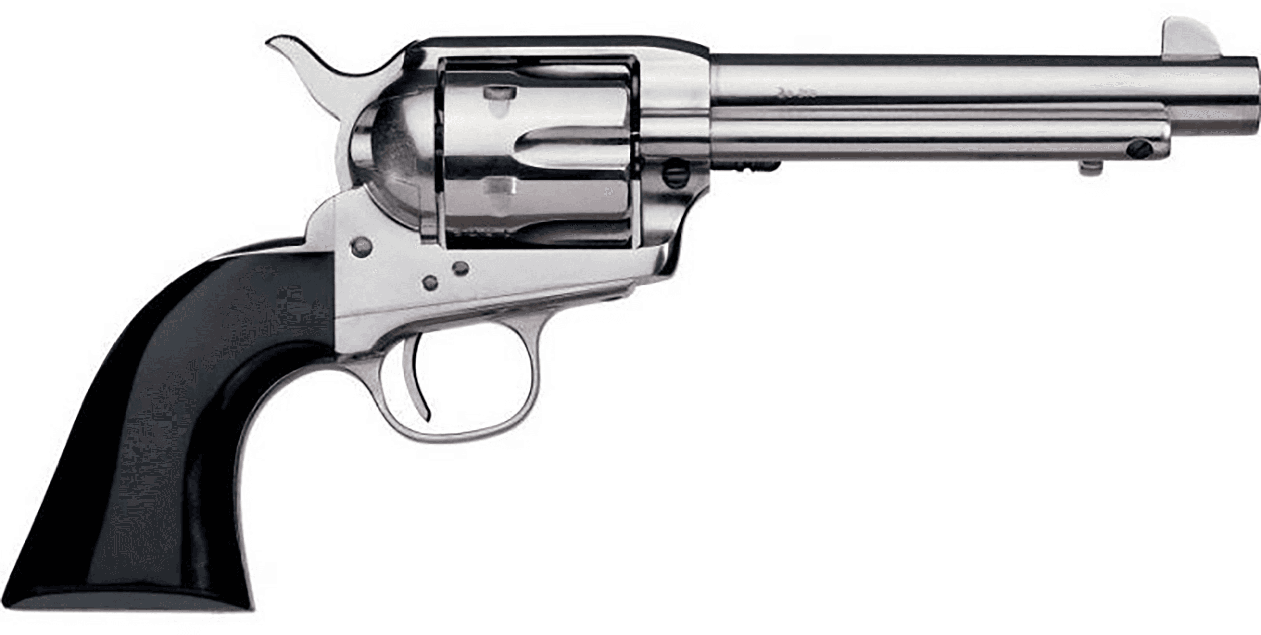 Taylors & Company 0420N00 1873 Cattleman 44-40 Win Caliber with 4.75" Barrel, 6rd Capacity Cylinder, Overall Nickel-Plated Finish Steel & Black Polymer Grip