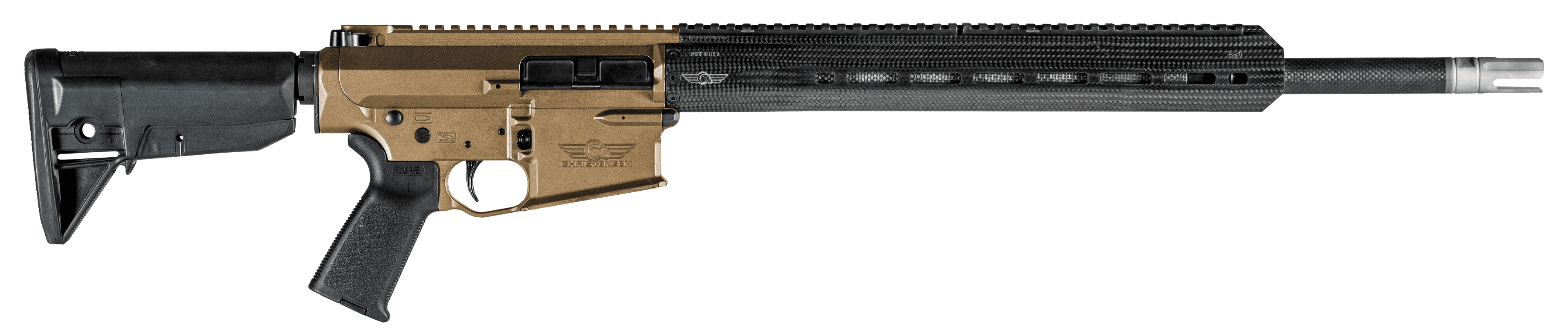 Christensen Arms 8010901003 CA-10 G2 *CO Compliant 6.5 Creedmoor 10+1 20" Barrel, Brunt Bronze Cerakote Metal Finish, Black Adjustable BCM Gunfighter Stock, Black Polymer Grip