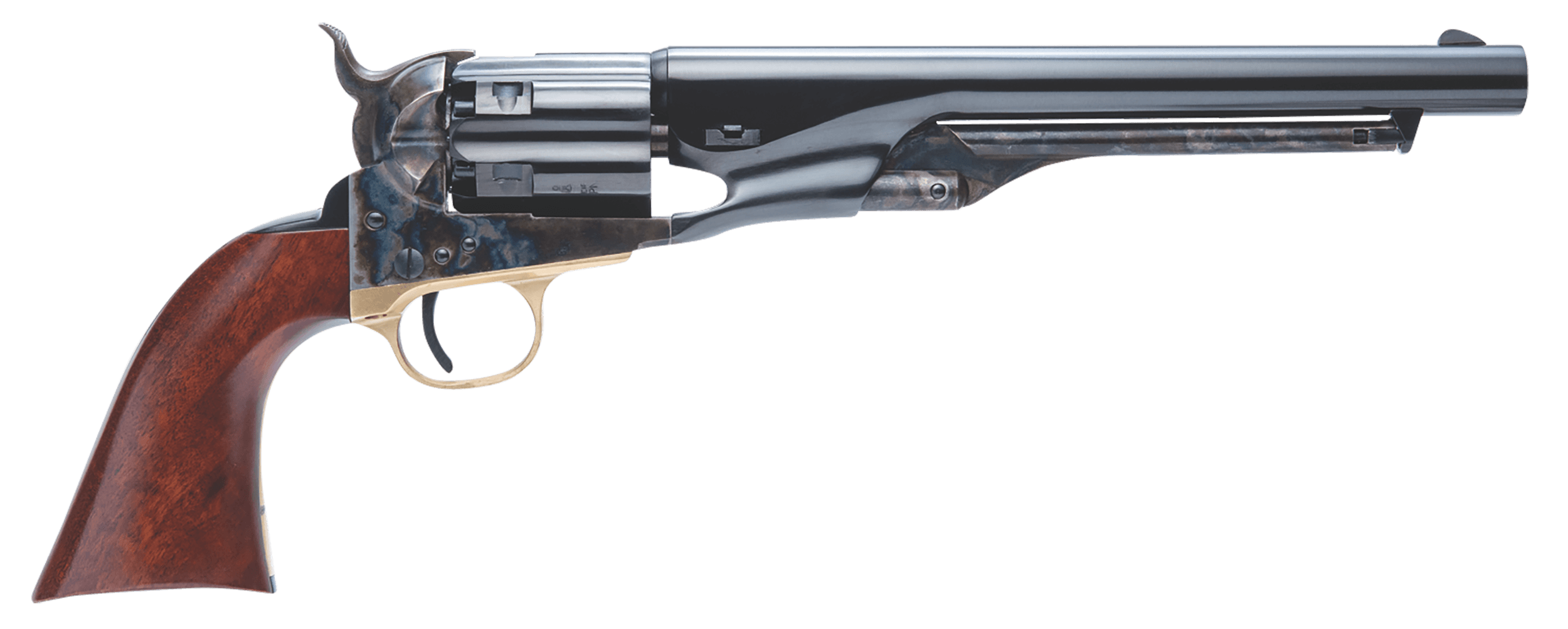 Cimarron 1860 Army Cut For Stock .44 Cal 8 inch 6 Shot Blued Barrel Case Hardened