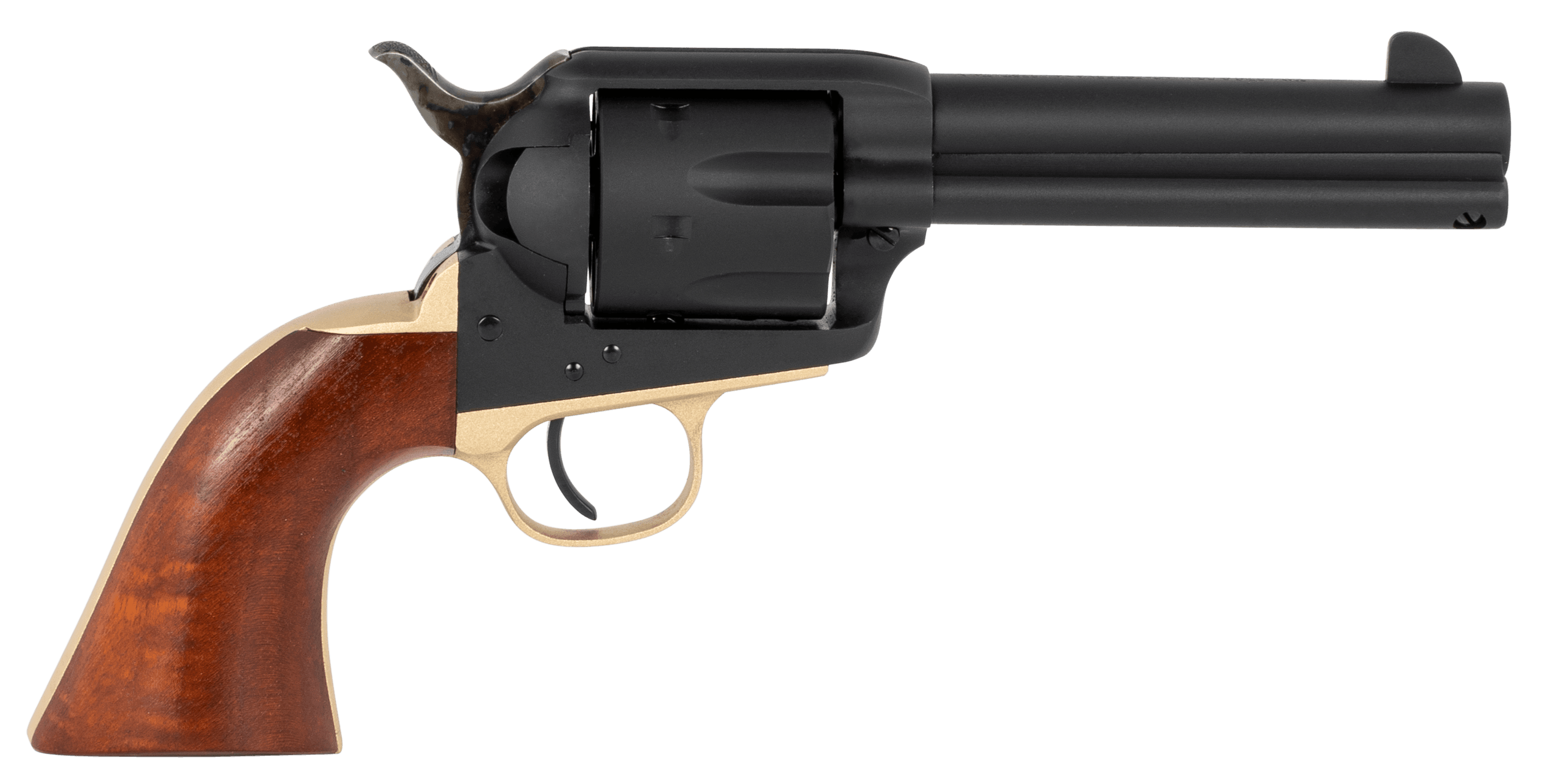 Taylors & Company 550432 Old Randall  45 Colt (LC) Caliber with 4.75" Barrel, 6rd Capacity Cylinder, Overall Blued Finish Steel & Walnut Navy Size Grip