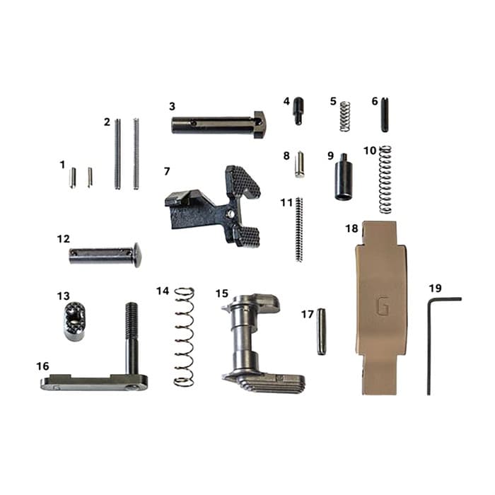 Geissele AR-15 Super Duty Lower Parts Kit DDC