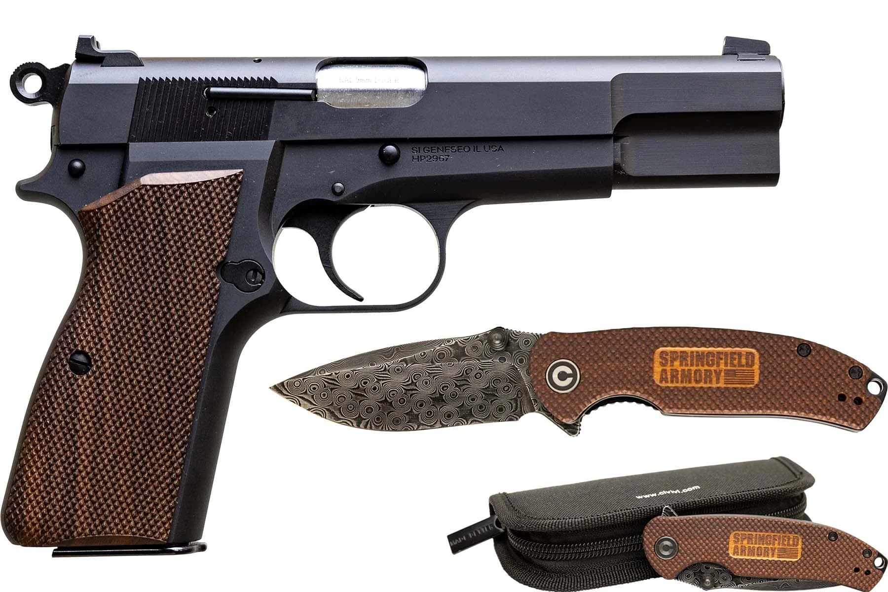 Springfield Armory SA-35 9mm Luger 4.7 inch Barrel 15 Rounds Checkered Walnut Grips