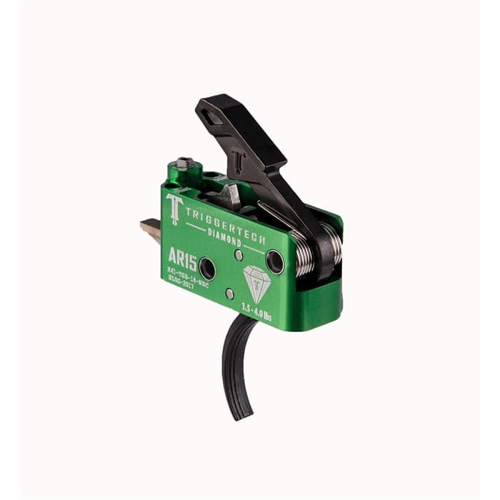 Trigger Tech AR Diamond Trigger Single-Stage Curved Green/Black