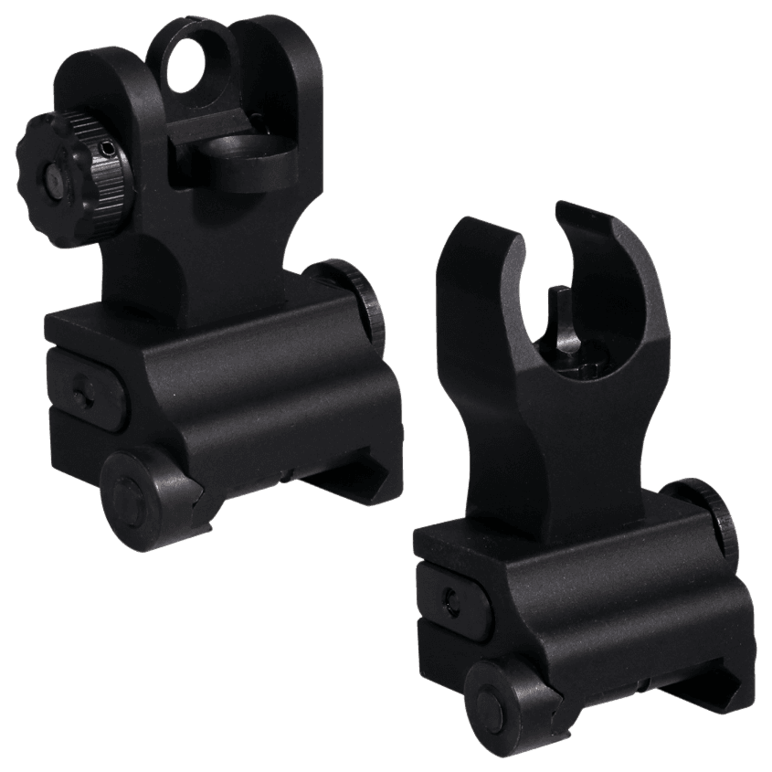 Samson Quick Flip Folding Sights for AR-15 Front HK Rear A2 Aluminum