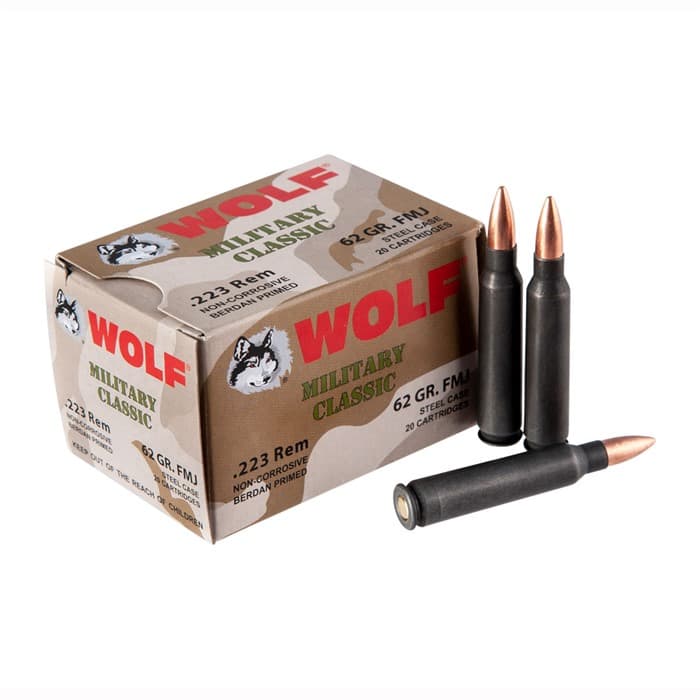 223 REMINGTON 62GR FULL METAL JACKET 20/BOX