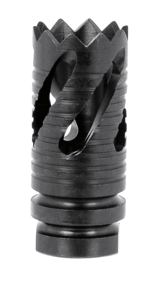 TacFire MZ10219MM Thread Crown Muzzle Brake 1/2-36 AR 9mm Oxide