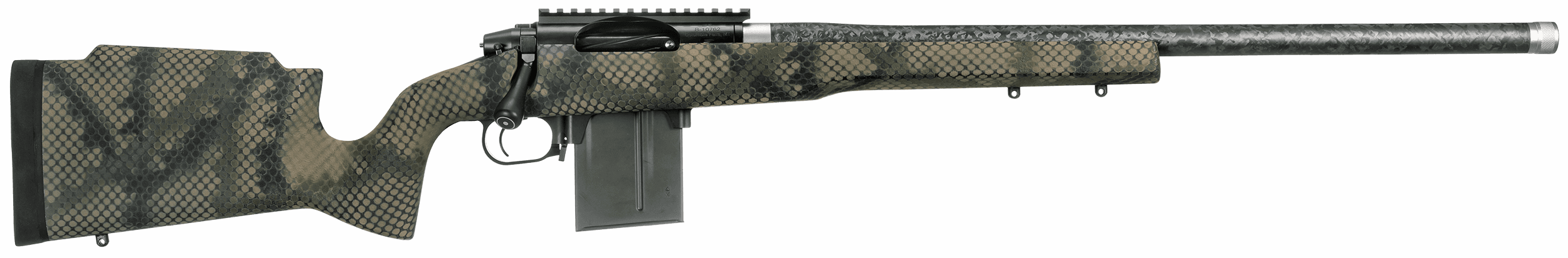 Proof Research 129357 Elevation MTR Full Size 6mm Creedmoor 5+1 24" Carbon Fiber Match Grade Carbon Fiber Barrel Black Steel Receiver TFDE