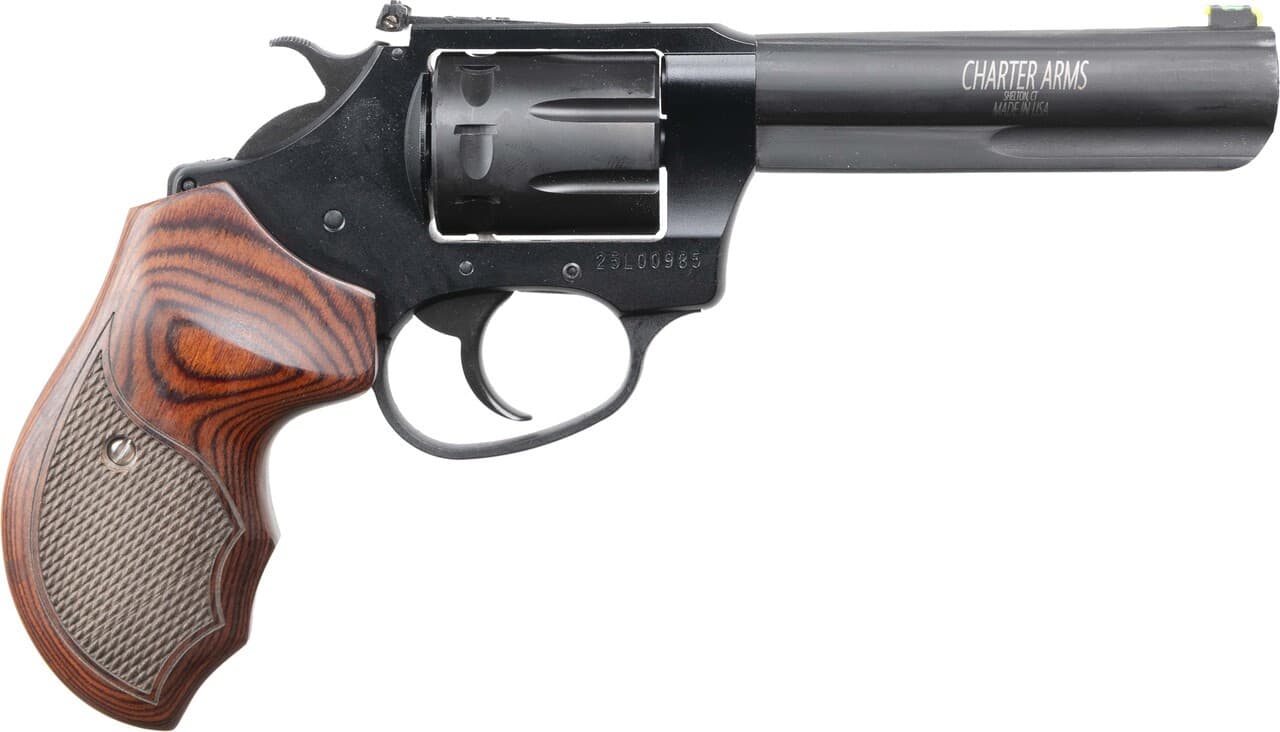 Charter Arms 12243 Pathfinder Target Lite 22 LR 8rd 4.20" Black Frame w/Rosewood Grip