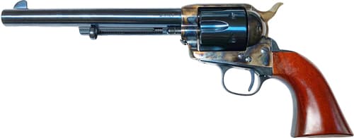 Cimarron P Model 45 Colt 7.5 inch 6 Round Case Colored Blued Wood Grips