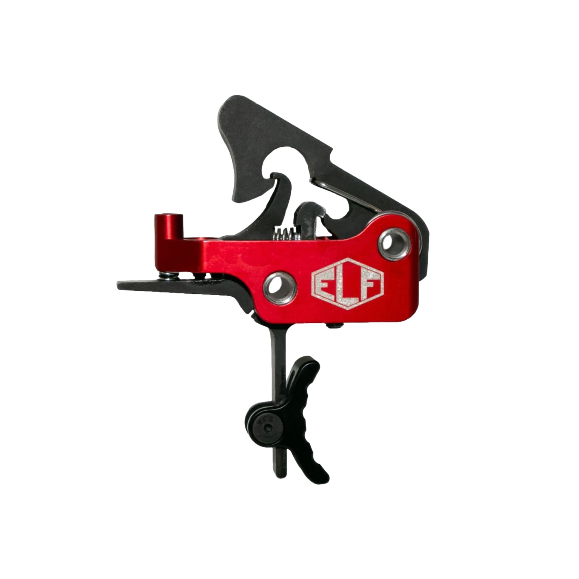 Elftmann Apex Trigger LP CVRD Red AR15 Large Pin Curved Shoe Adjustable Pull