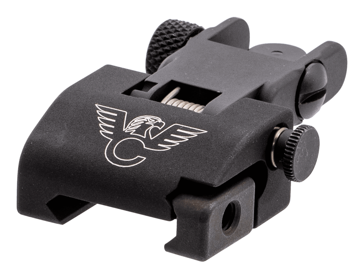 Wilson Combat TRQDSR Flip-Up Rear Sight for AR-15 Aircraft Aluminum 0.50 MOA