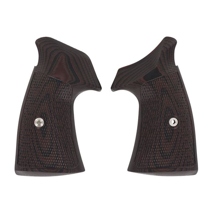 VZ Grips S&W N-Frame TAC Diamond G-10 Square Butt Black Cherry