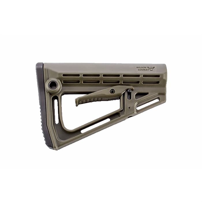 Wilson Combat AR-15 Adjustable Buttstock Green Polymer Mil-Spec