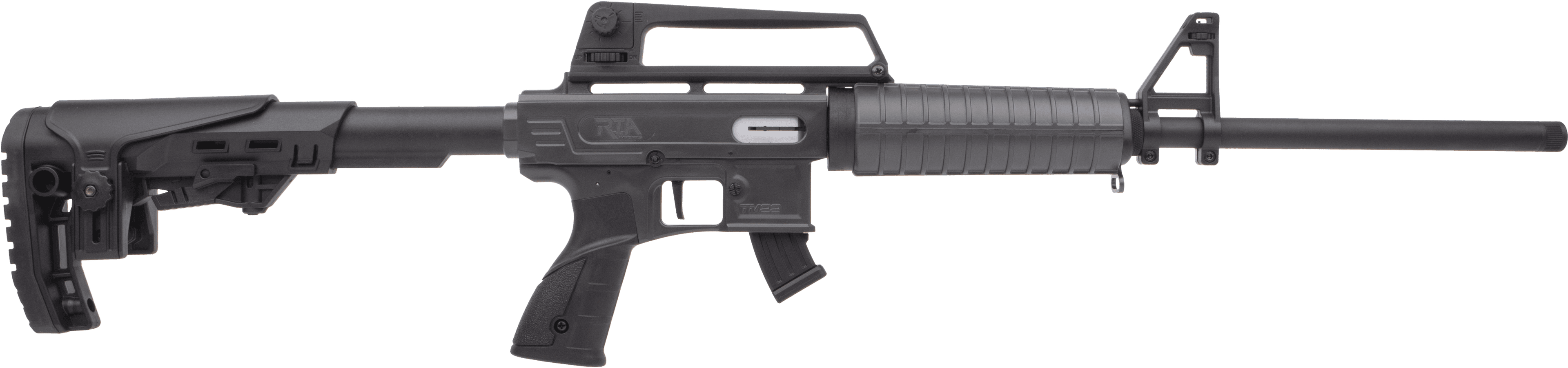 Armscor TM22 Feather 22 Long Rifle, 18in. Barrel, 10rd, Adj. Tactical Stock, Adj. Sights & Top Carry Handle - Black (NPN: TM22L18MID)