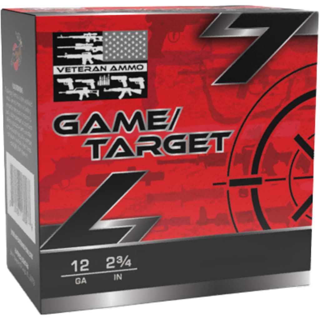 Veteran Ammo Game & Target Load 12 ga. 2.75 in. 1 oz. 1300 FPS 7.5 Shot 25 rd.