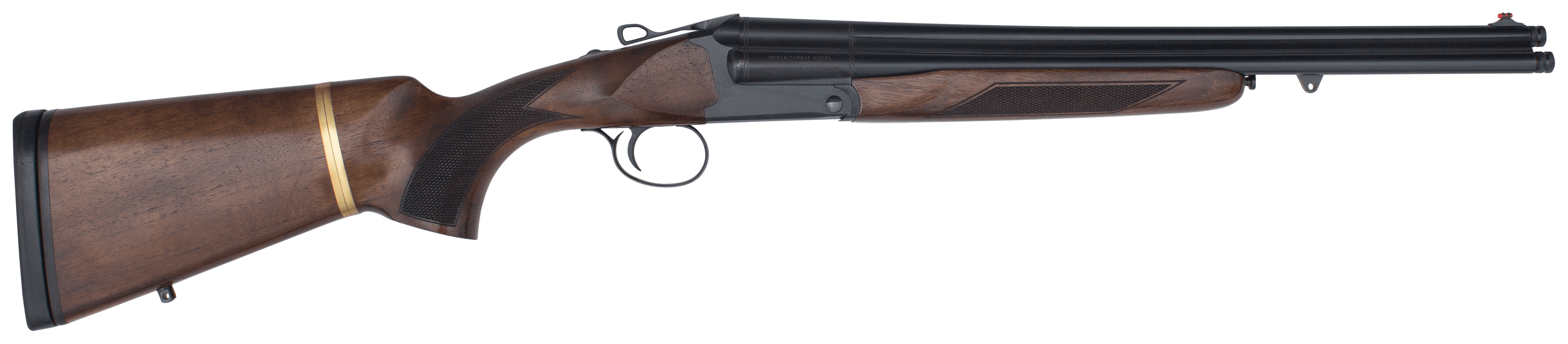 Charles Daly Triple Threat 12GA, 18.5in. Barrel, 3rd, Wood Stock & Forend - Black (930108)