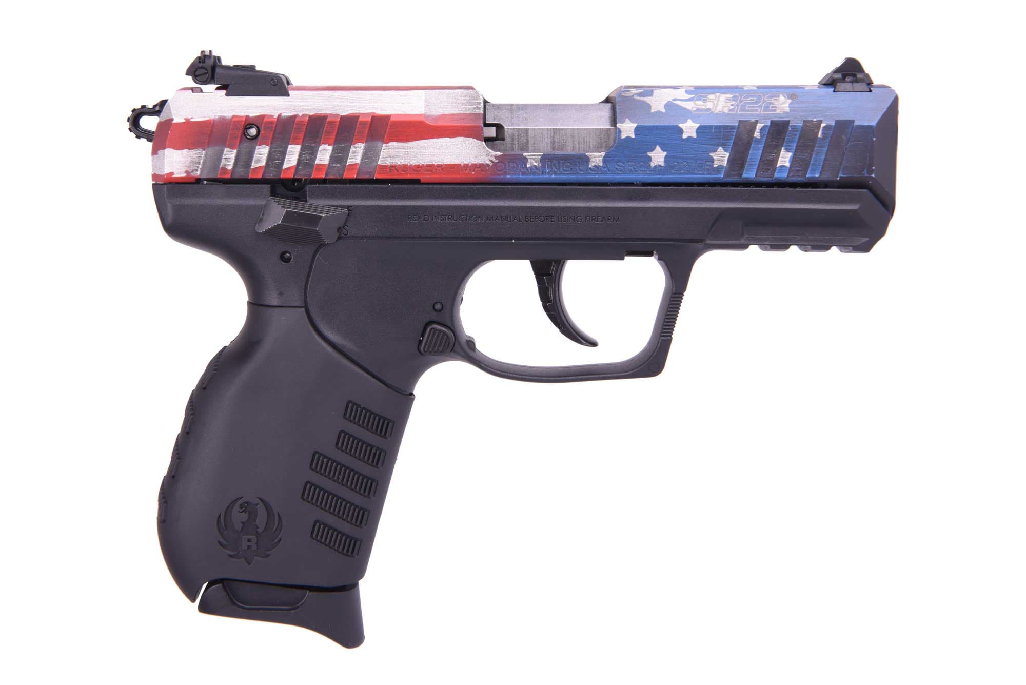Ruger SR22 22 Long Rifle 3.5in 10 Rounds Flag Blue